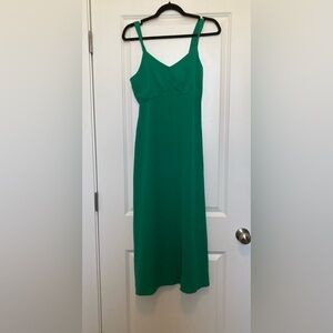 Tahari ASL Green Strap Maxi Dress